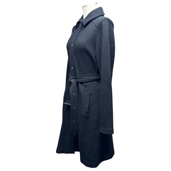 Lauren Ralph Lauren Belted Lambswool Sweater Jacket Black XL - Picture 2 of 6
